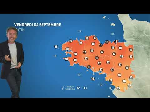 Bulletin météo pour le vendredi 4 septembre 2026