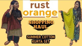 Rustorange Dress Trial And Look | Summer Kurta Collection | Online Shopping On Rustorange