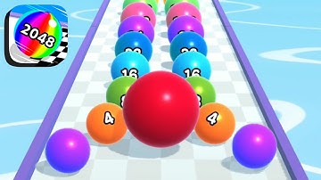 BALL RUN 2048 🎱💕- All Levels Gameplay Android, iOS (Levels 11-14)