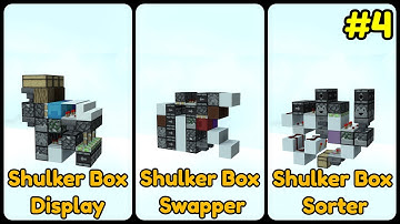 Some Storage Tech Stuff #4: Shulker Box Display/Swapper/Sorter