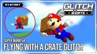 Strangely, Mario can fly whilst holding a crate - Glitch Shorts (Super Mario 64 Glitch)