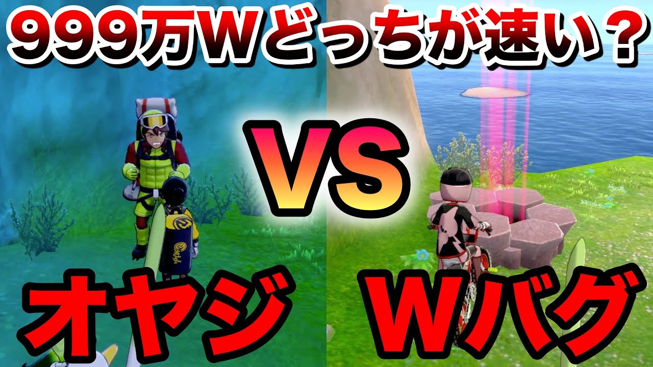 【検証】999万W稼いで比較！「Wバグ」VS「ヨロイこうせき/掘り出しオヤジ」どっちが効率良い？【鎧の孤島/ポケモン剣盾有料DLC】