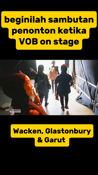 Beginilah sambutan penonton ketika Voice Of Baceprot on stage. VOB Wacken Glastonbury Garut