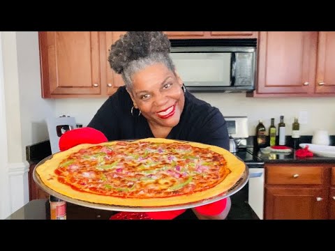 I don’t buy Pizza Crust anymore! Quick Recipe! Pizza done in 20 minutes (No yeast, no rise time)