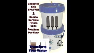 Gravity Well Ultra UVC Water Filter Product Video