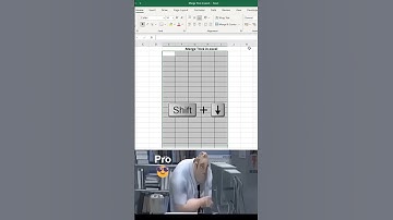 Merge trick in excel 💯 #exceltutorial #exceltips #exceltricks #spreadsheets