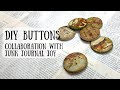 Make your own buttons tutorial | Collaboration with Junk Journal Joy