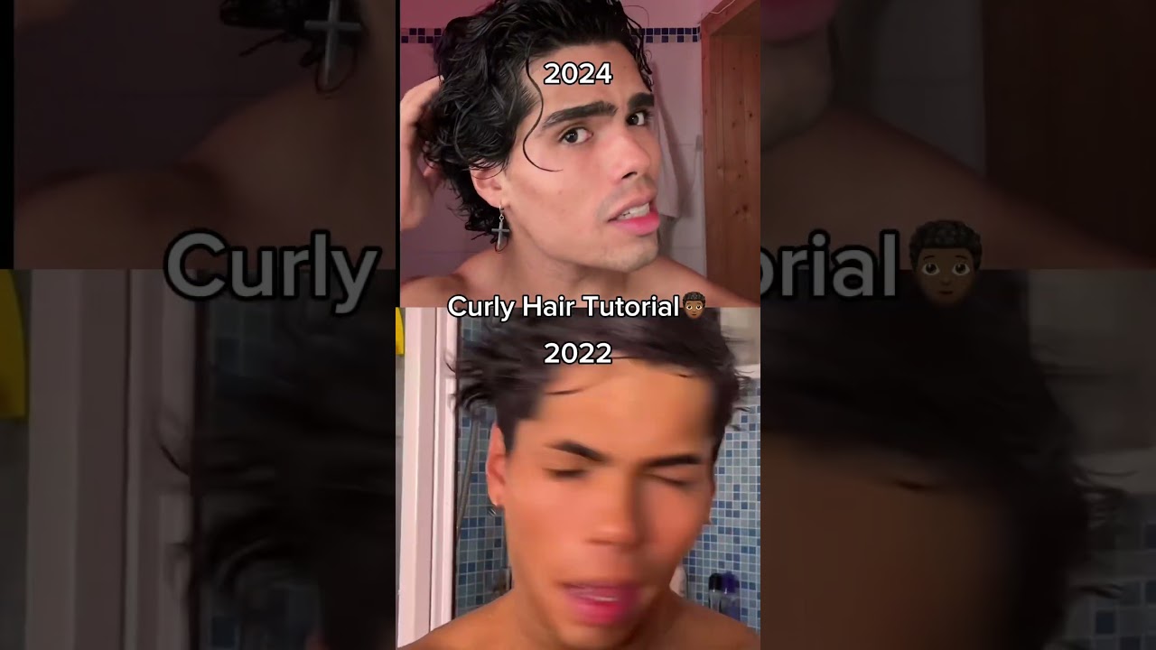 Curly Hair tutorial 2022 vs 2024🧑🏾‍🦱…