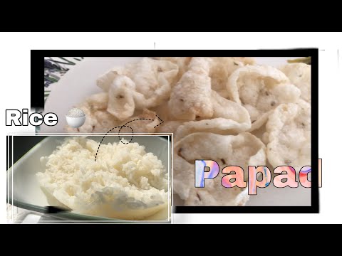leftover rice papad