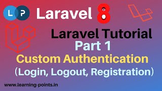 Part 1: Login, Logout, Registration with Laravel | Project Setup Login , Registration page setup