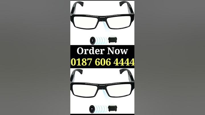 Latest Spy Glasses Camera FHD 1080P #Toolboxbd #spy camera