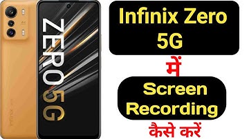 How to record screen in Infinix Zero 5G with audio || Infinix Zero 5G me screen recording kaise kare