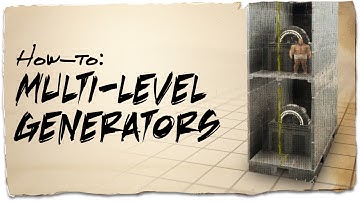 How to connect backup generators on different levels | ARK: Survival Evolved | Building Tips