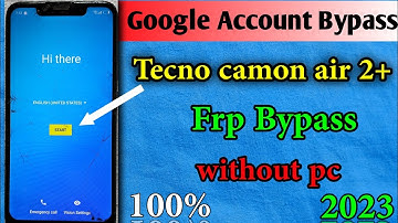 Tecno camon air 2 plus (Id3k)  Frp Bypass / Google Account Lock Unlock / Without Pc 100%  #technical