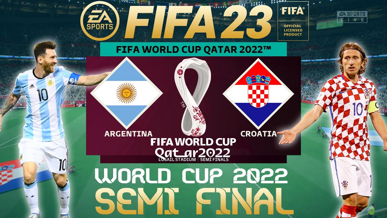 FIFA 23 Argentina vs Croatia World Cup 2022 Semi Final PS4/PS5 Full Match