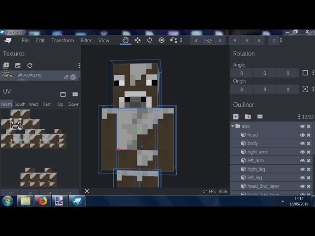 Made this Minecraft skin today via blockbench. Feel like the basic outfit  should be changed. But I do like the scarf a lot. : r/minecraftskins