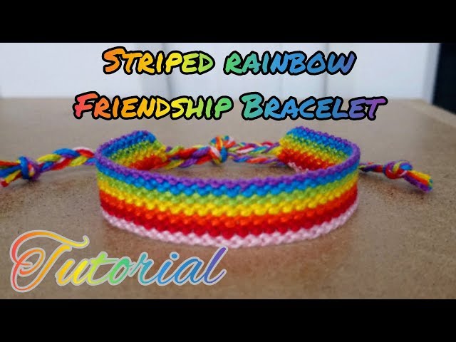 Rainbow Plaid Friendship Bracelet