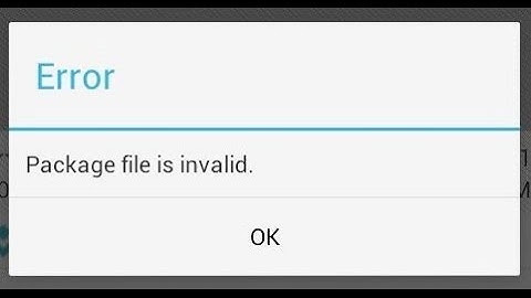 How to fix " Package File is Invalid " error on Google Play Store