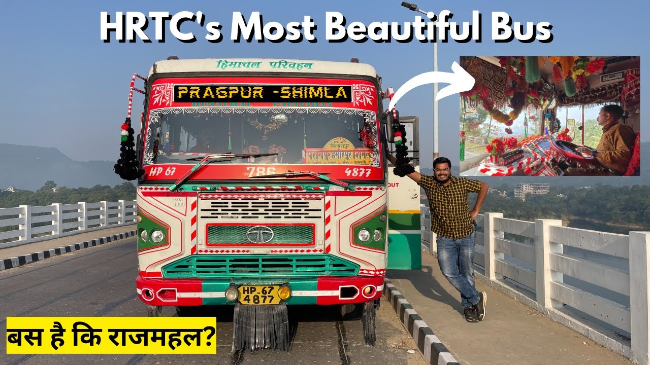 CRAZY and INSANE Bus Driving in Himachal Pradesh | Pragpur to Shimla in HRTC Superfast Bus 