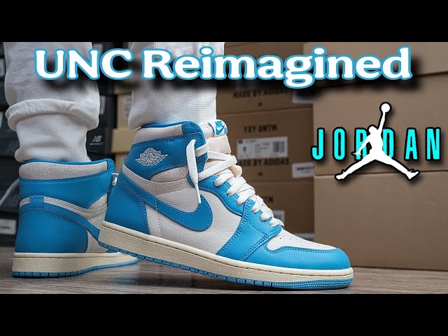 AJ1 Retro High OG UNC2025ノースカロライナ Air Jordan 1 High OG 'UNC Reimagined' 2025 Sneaker Review & On