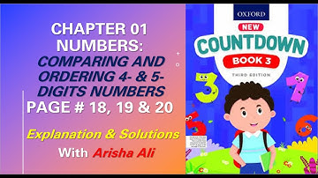 How to compare and order 4 and 5 digits numbers || Oxford countdown 3rd edition || Class #3