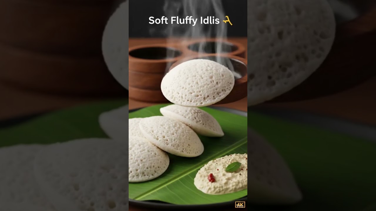 Soft & Fluffy Idli Recipe ASMR 😍 #shorts #idli #indianfood