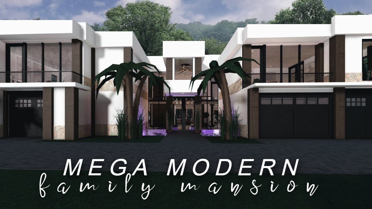 Mega Modern Mansion UPDATE ROBLOX bloxburg YouTube