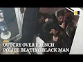 Paris police beating black man triggers outcry in France