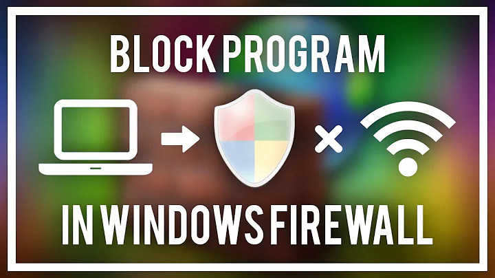 How To Block a Program in Windows FIREWALL - Block Adobe Photoshop, Premiere, etc and more!