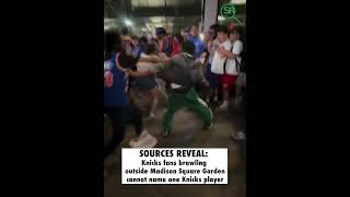 SHOCKING- Knicks Fans BRAWLING outside Madison Square Garden for Playoffs CAN'T name 1 KNICKS player