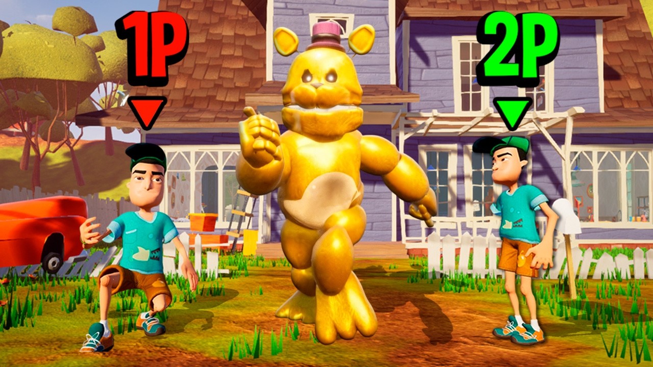 JUGAMOS con FREDBEAR en MULTIJUGADOR (JUEGO ORIGINAL) | Hello Neighbor