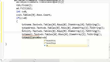 Update data from SQL database in C#.Net  Windows application . Part -1