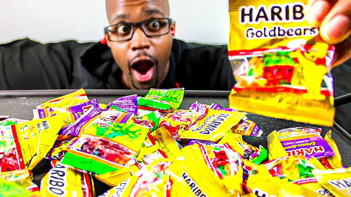 ASMR EATING HARIBO GUMMY CANDY ( assorted flavors ) |  MUKBANG | ASMR TY