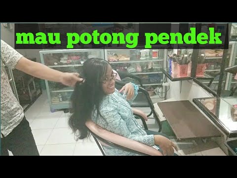 Potong rambut  dari panjang  ke pendek  YouTube