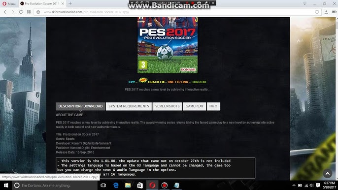 PES 2017 / Pro Evolution Soccer 2017 download de torrent grátis no PC