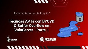 Tecnicas APTs con BYOVD & Buffer Overflow sobre VulnServer @UqbarUN  | Session #17
