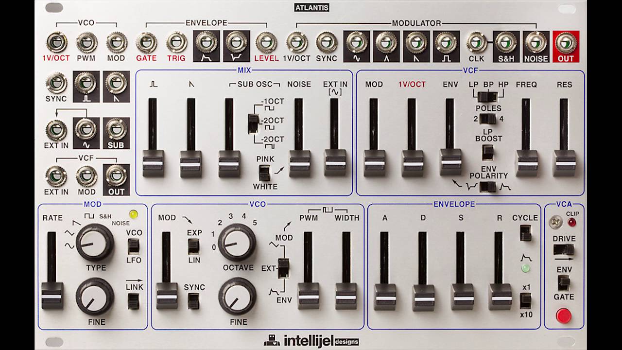Intellijel Atlantis Eurorack Synth - Audio Description for the
