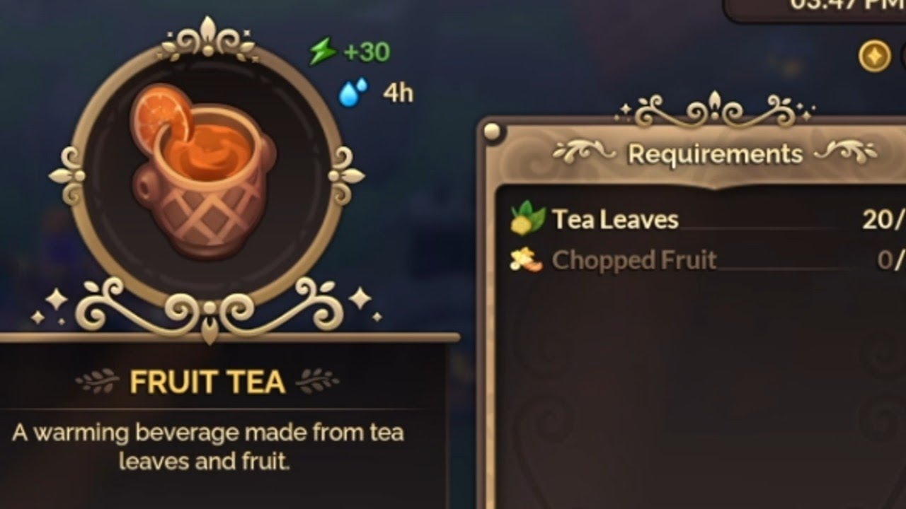 Faeem Tea How to Make Fruit Tea in Fae Farm - YouTube