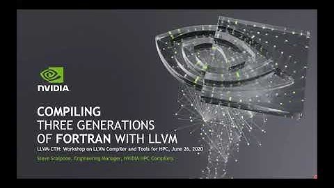 LLVM-CTH Workshop @ ISC 2020: Introduction Steve Scalpone