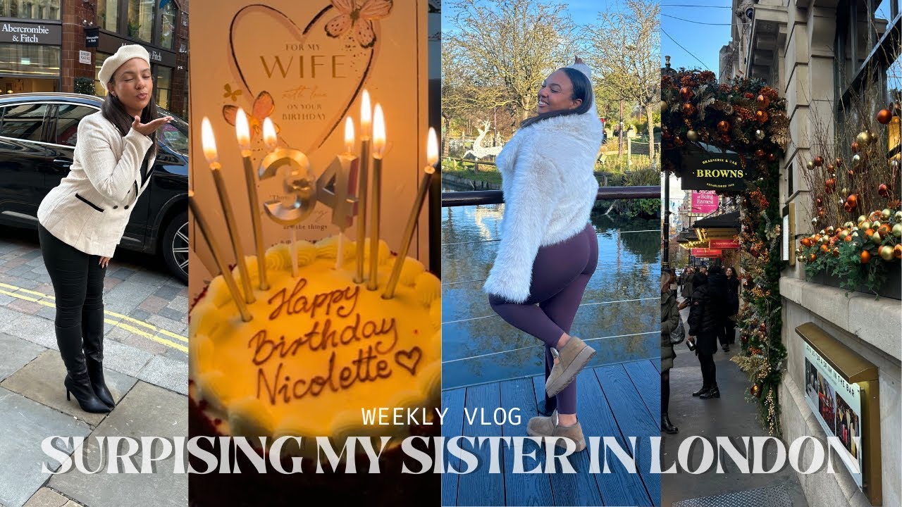 SURPRISING MY SISTER IN LONDON! afternoon tea, borough market + more! | WEEKLY VLOG