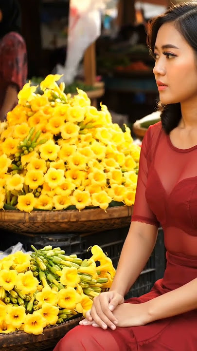 Dewi, bunga desa pujaan hati penjual bunga di pasar tanah abang #sortvideo #gadisdesa