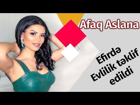 Afaq Aslana efirde evlilik teklifi edildi - Sayqa ile bu axsam - ARB TV