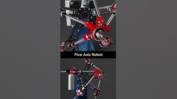 Five Axis Robot  #cad #mechanicaldesign #robot #automation #mechanism #mechanic #3ddesign