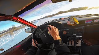Winter Drift! | Gopro POV | Volvo 740 Action