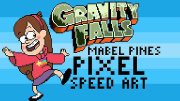 Gravity Falls Mabel Pines Pixel Speed Art and Animation by PXLFLX
