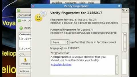 Short video displaying how to use Pidgin w/ OTR