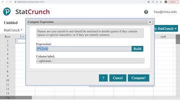 How to Use StatCrunch as a Calculator