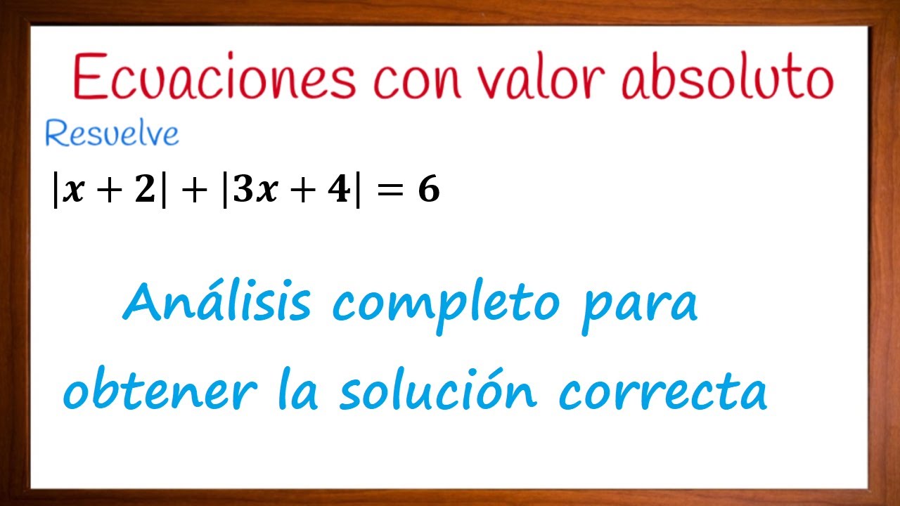 Ecuaciones con más de un valor absoluto. Ejercicios resueltos
