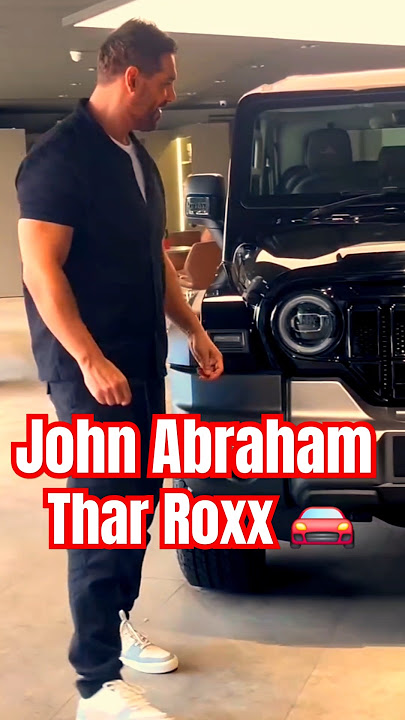 John Abraham's New Mahindra Thar Roxx #thar #mahindra #tharroxx #shorts #viralvideo @TheModelGyan