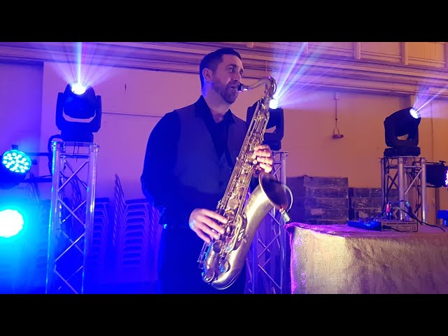 Sax and DJ at the Great British Gin Fest (Paul Haywood on Saxophone) 1 class=